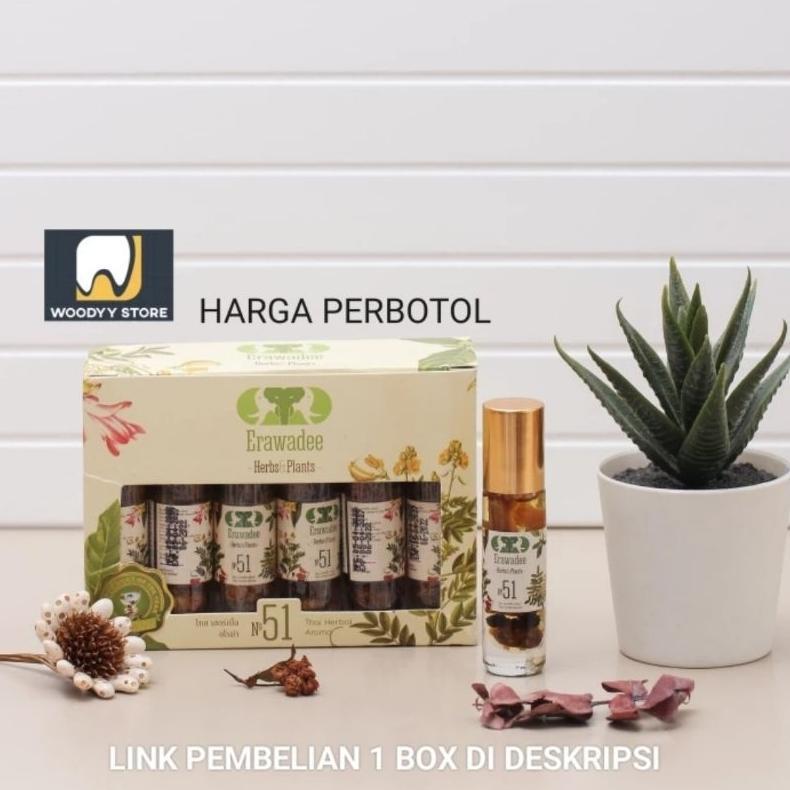 Angin Erawadee 51 Roll On THAILAND PROMO 8ML Termurah