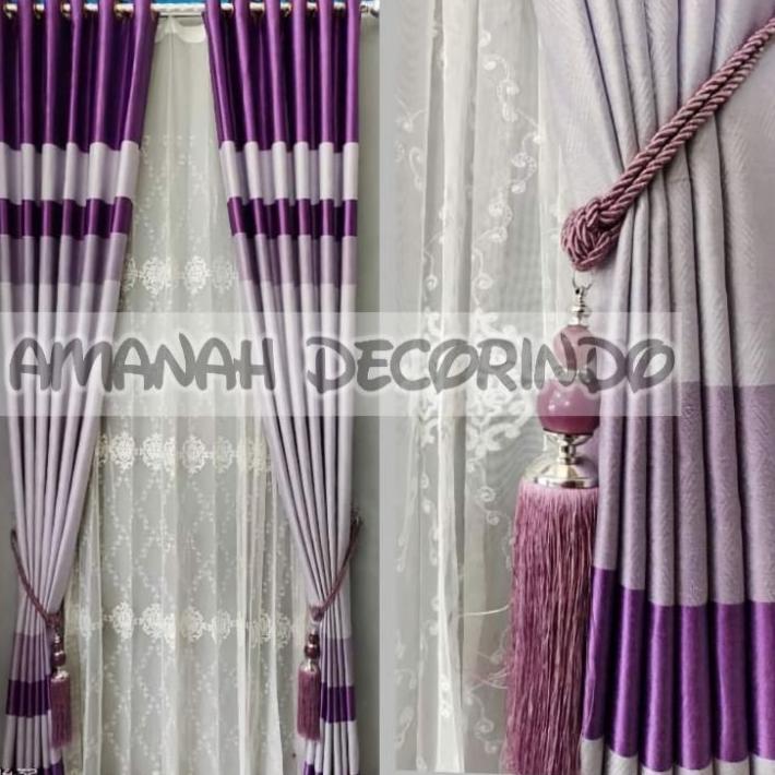 Gorden Blackout Premium Tebal Import Motif Pelangi Hordeng Jendela Kamar Tidur Aesthetic