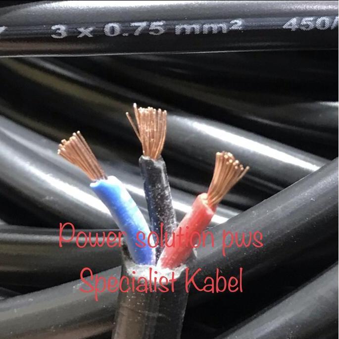 Kabel Nyyhy Serabut asli Tembaga 3x0,75mm 3x 0,75mm 3x0.75mm 3x 0.75mm