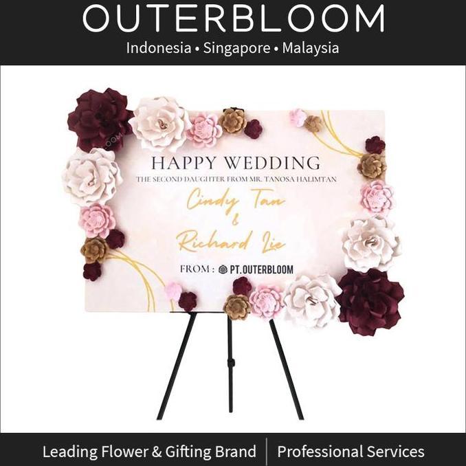 Papan Bunga Kertas - Cordelia Paper Flower Board