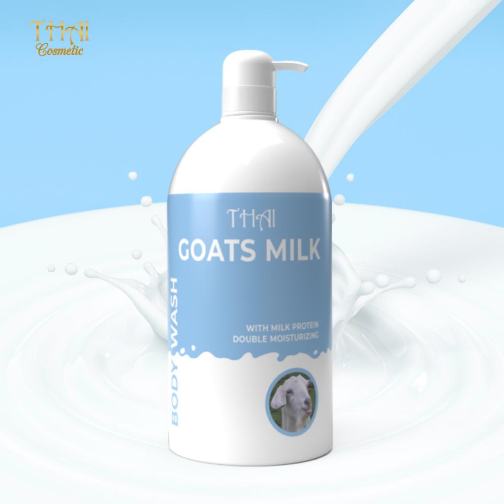 Thai Goats Milk Body Wash 1000Ml -  Sabun Cair Susu Kambing & Pencerah Kulit