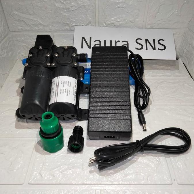 DINAMO PUM POMPA AIR DC 12V 250PSI DAN ADAPTOR 12V 10A FLOW 8LPM RESTOCK