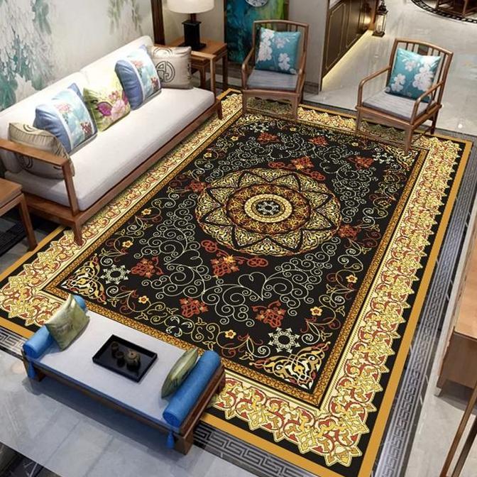 Alhadi Karpet Lantai Eropa 200 x 150cm Permadani Modern Terbaru Polyester Tebal Empuk Nyaman Doff 2