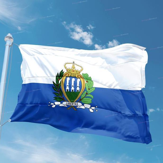 Bendera Negara San Marino / Flag of San Marino Cetak Full Printing (TERBAIK) (TERBARU) (TERMURAH)