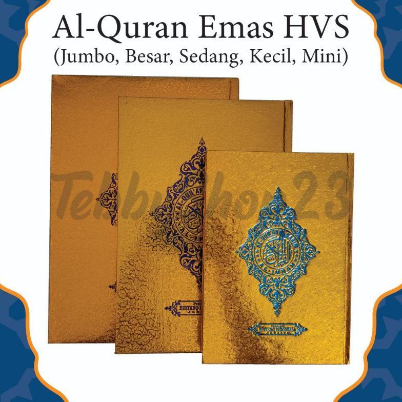 ORIGINAL AL-QUR'AN EMAS HVS , AL QUR'AN JUMBO,BESAR, SEDANG,ALQURAN TANPA TERJEMAHAN ,TERMURAH BAYAR