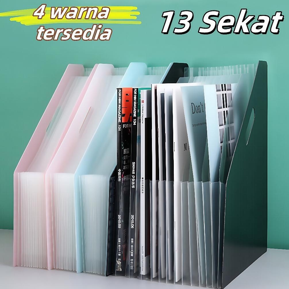 Standing File F4 / File Folder Document Bag A4 / Tas Dokumen File File Filling Folder 13 Sekat