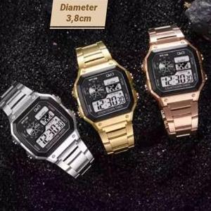 wajib punya jam tangan digital pria wanita kotak qq rantai