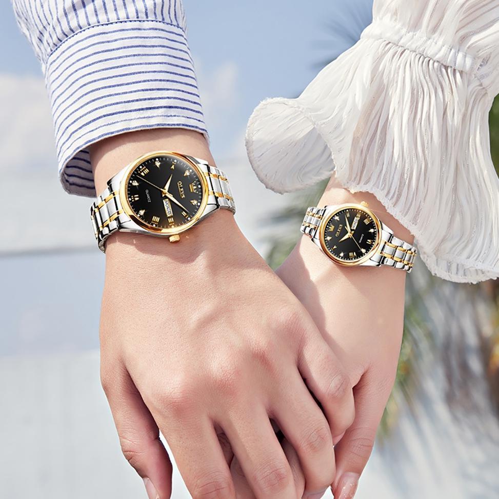 original olevs jam tangan couple pasangan original anti air analog watch cod