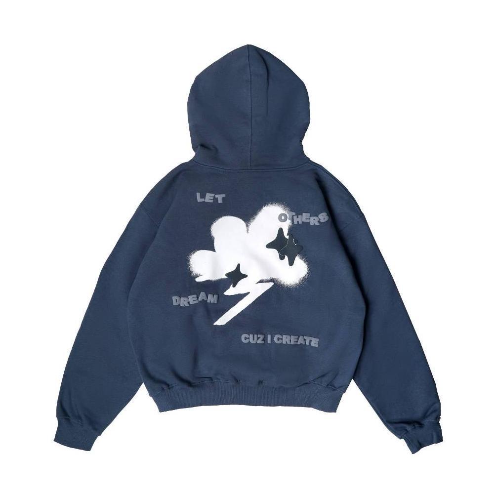 HOT Boxy Hoodie Chambredelavain - Vellz Steel Blue