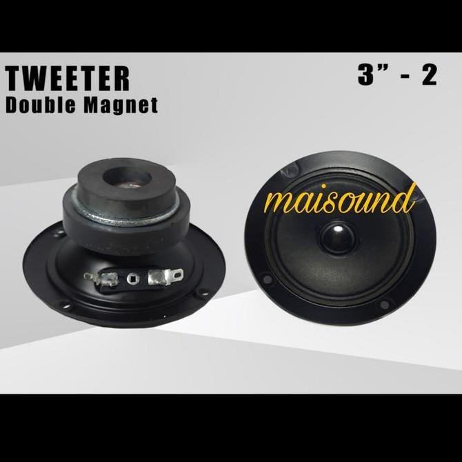TWEETER DOUBLE MAGNET 3 INCH TWITER 3INCH BIASA BUAT SPEAKER MODEL BMB