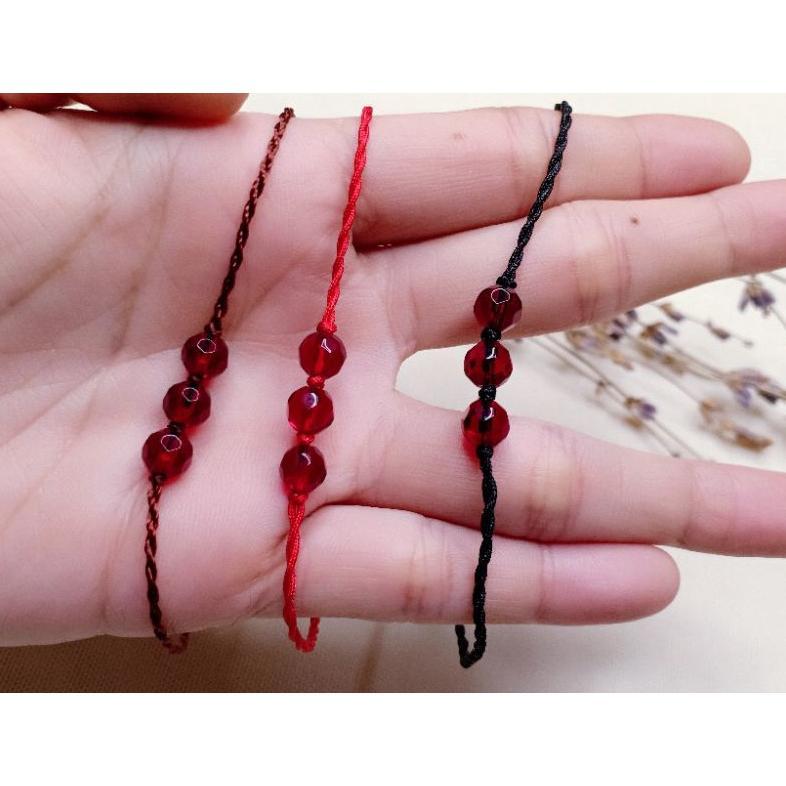 Official Gelang Kaki Mini Simple Modis Tali Nylon/ Tali Giok.