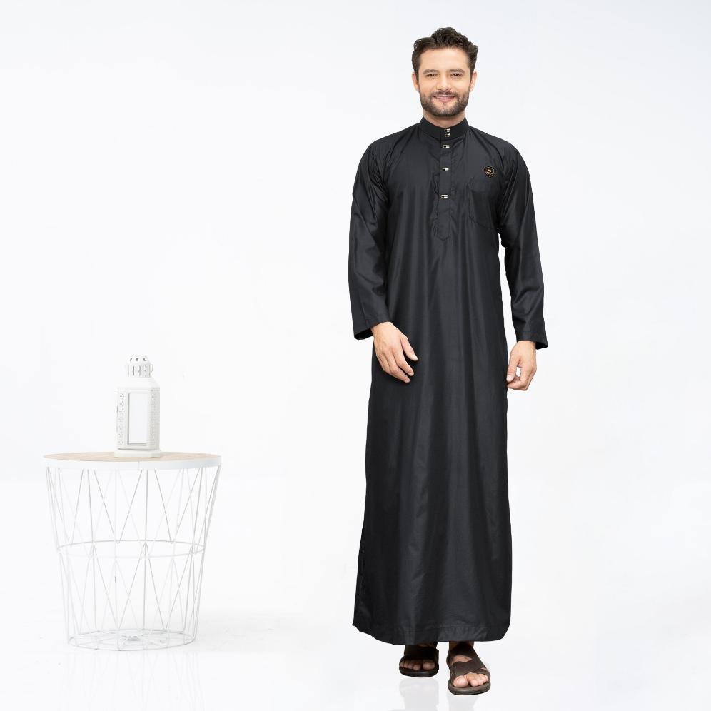 ORIGINAL ASSUFFAH I GAMIS PRIA DEWASA KANCING SNAP JUBAH MOTIF HARMAIN FADLAN SERIES