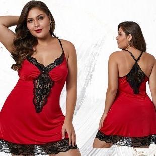 Diskont { Myreseller } Baju Dinas Big Size Jumbo New Edition Lingerie Hot Sexy Mid Transparan Motif 