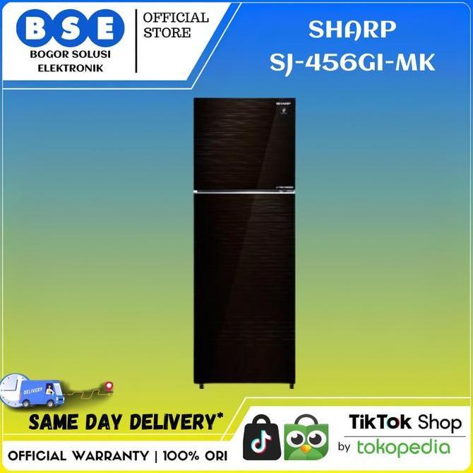 KULKAS SHARP 2 PINTU SJ 456GI MK 352L | SHARP SJ456GI MK INVERTER