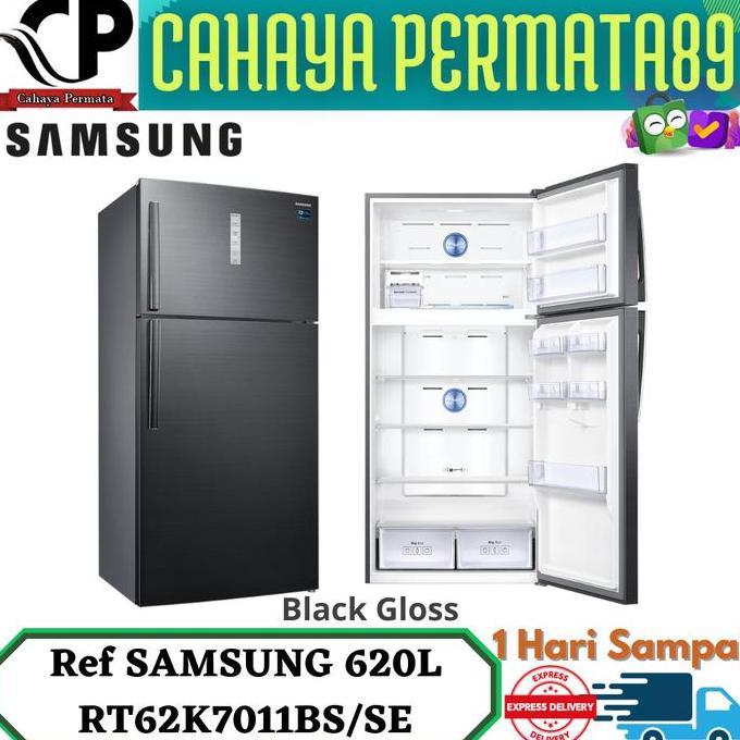 SAMSUNG RT62K7011BS Kulkas 2 Pintu Jumbo 620L Twin Cooling Plus RT62