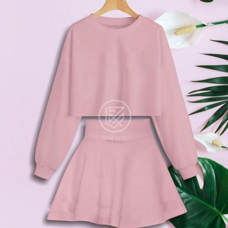 Disc Setelan Crop Stripe Hitam Rok Stripe Hitam Wanita Kasual Olahraga Gym Zumba Line Dance Setelan 