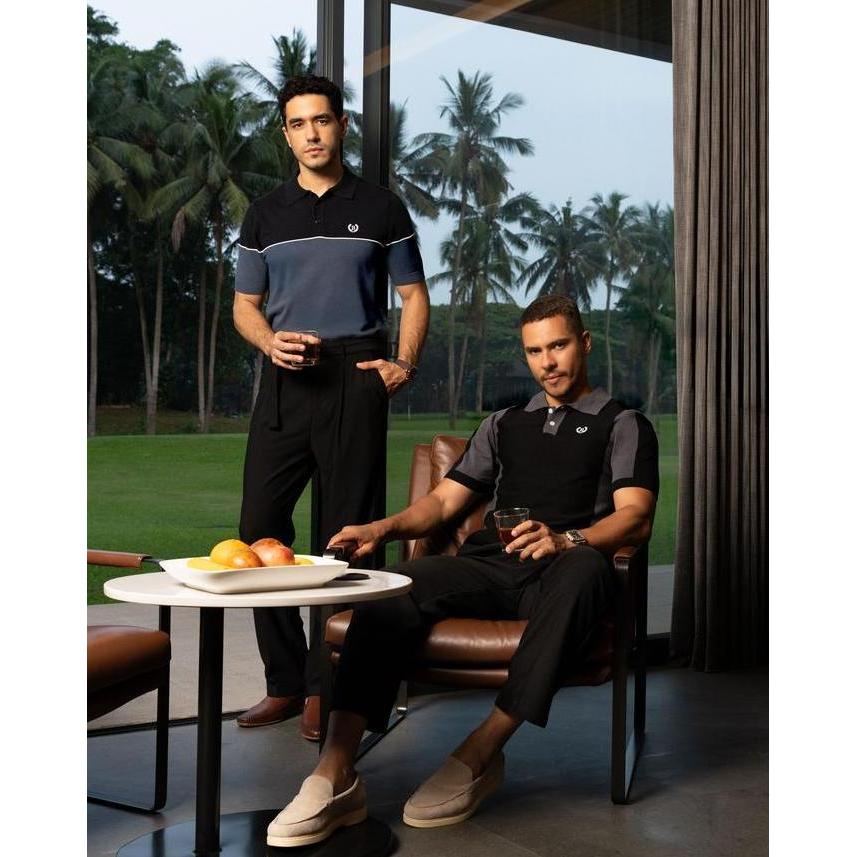 BALVEIN - Hilton Knit Polo Shirt / Polo Shirt Pria
