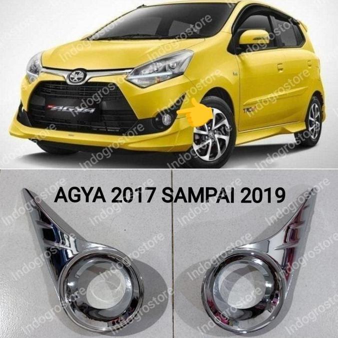 Garnish Cover Ring Foglamp Mobil New Agya Tipe G / TRD 2017 2018 2019