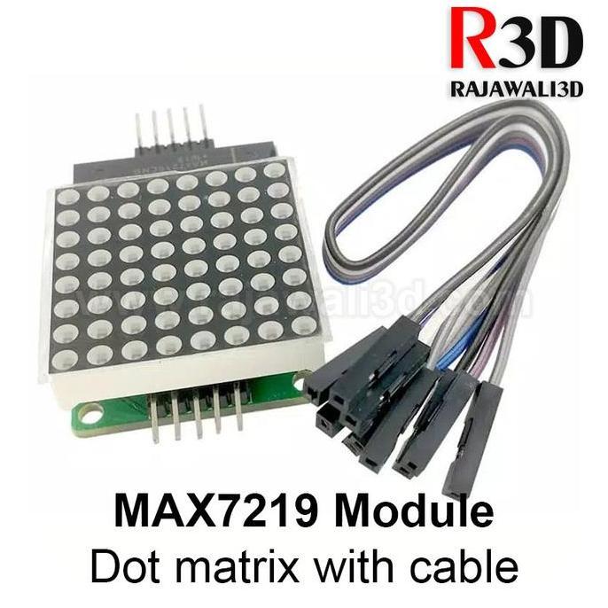MAX7219 Dot Matrix 8x8 Module Max 7219 8 x 8 With Cable