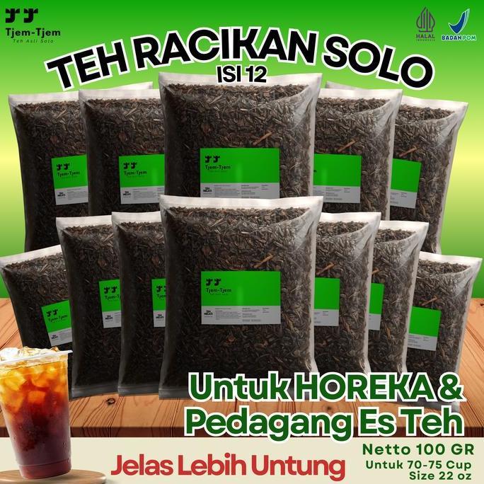 12 Pax PAKET BOSS 12 Teh Tjem-Tjem Mafia Teh Solo Usaha Es Teh Solo Wangi Sepet Teh Melati Jasmine P