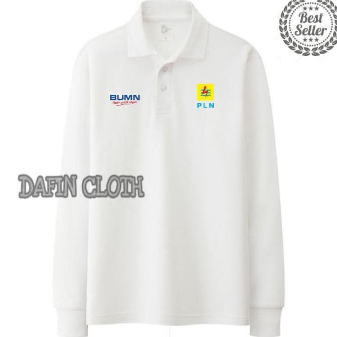 Kaos Kerah Pria Polo shirt Lengan Panjang Listrik BUMN PLN