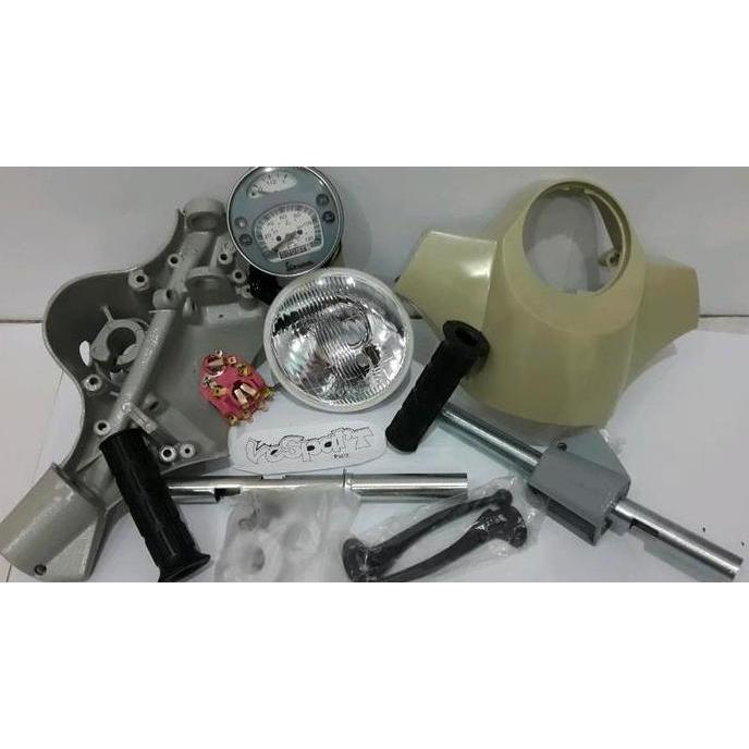stang batok vespa new px komplit full set import berkualitas