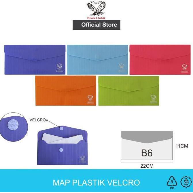 EAGLE Map Plastik Kancing Opaque Velcro B6 / Map Plastik / Map / Map File/ File Folder / Smart Pocke