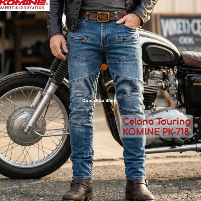 Celana Touring Komine PK 718 Superfit Jeans