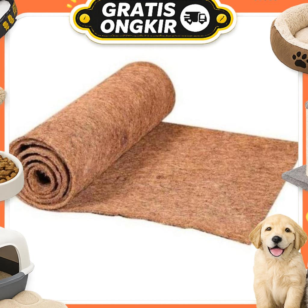Alas Kandang Coco Mesh Reptile Nomoy Substrate Coconut Mat Nc-07