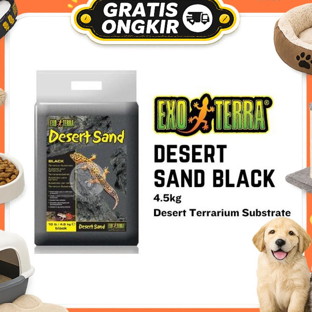 Exoterra Desert Sand 4.5Kg - Alas Reptil Bearded Dragon Kadal Gecko Pasir Gurun Padang Terrarium