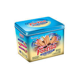 Wafer FORTIUS MIXED Kaleng Kotak 425g/450g - Wafer Rasa Premium