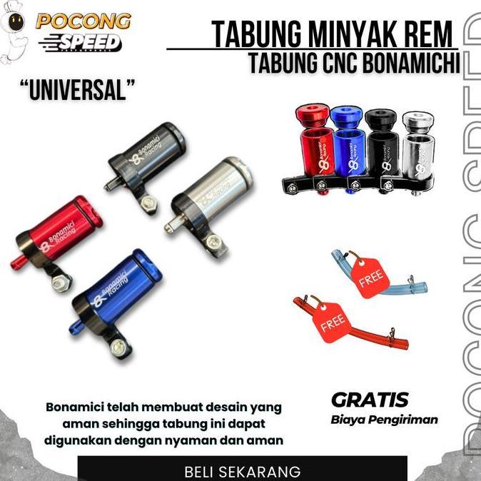 TABUNG MINYAK REM KECIL FREE SELANG TABUNG BREKET TABUNG MINYAK CNC TABUNG FLUID TANK CNC BONAMICI P