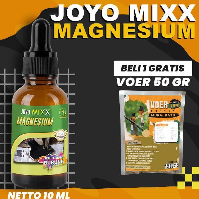 OBAT BURUNG KAKI LUMPUH |MEMPERKUAT OTOT KAKI |MEMPERKUAT TULANG  | MIXX MAGNESIUM 10ML