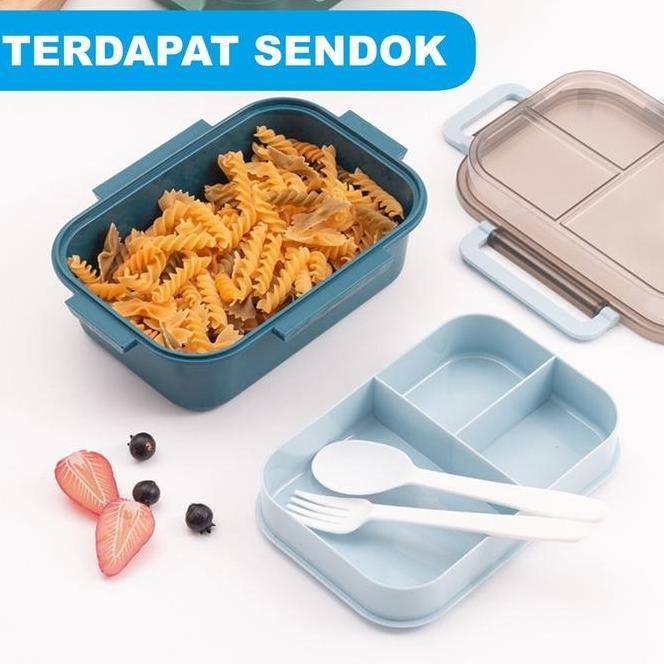 Set Kotak Makan Dan Tas Bekal Sekolah Kerja Lunch Box Set Tas Bekal Botol Minum Bekal Makan Siang An