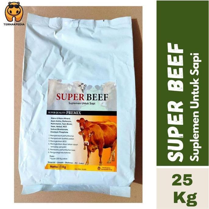 Super Beef 25 Kg - Premix Suplemen Sapi - Premix Kambing - Premix sapi