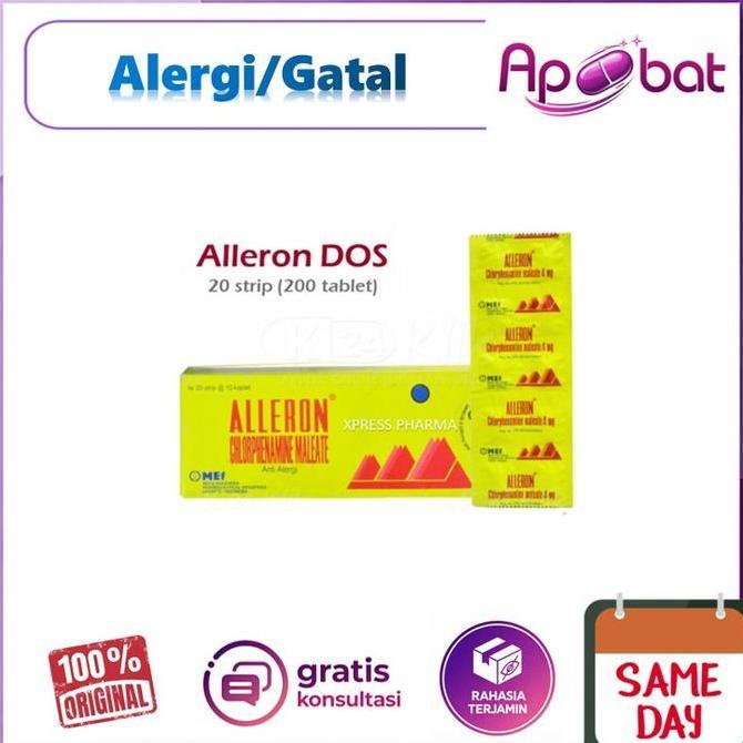 XPRESS Alleron DUS Obat Gatal Alergi Makanan Jamur Tablet Box