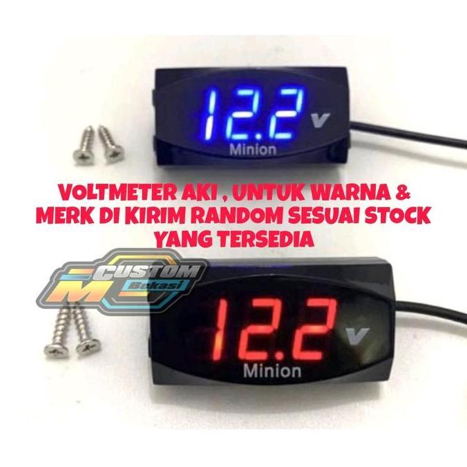 Voltmeter aki Volt aki voltmeter tegangan aki