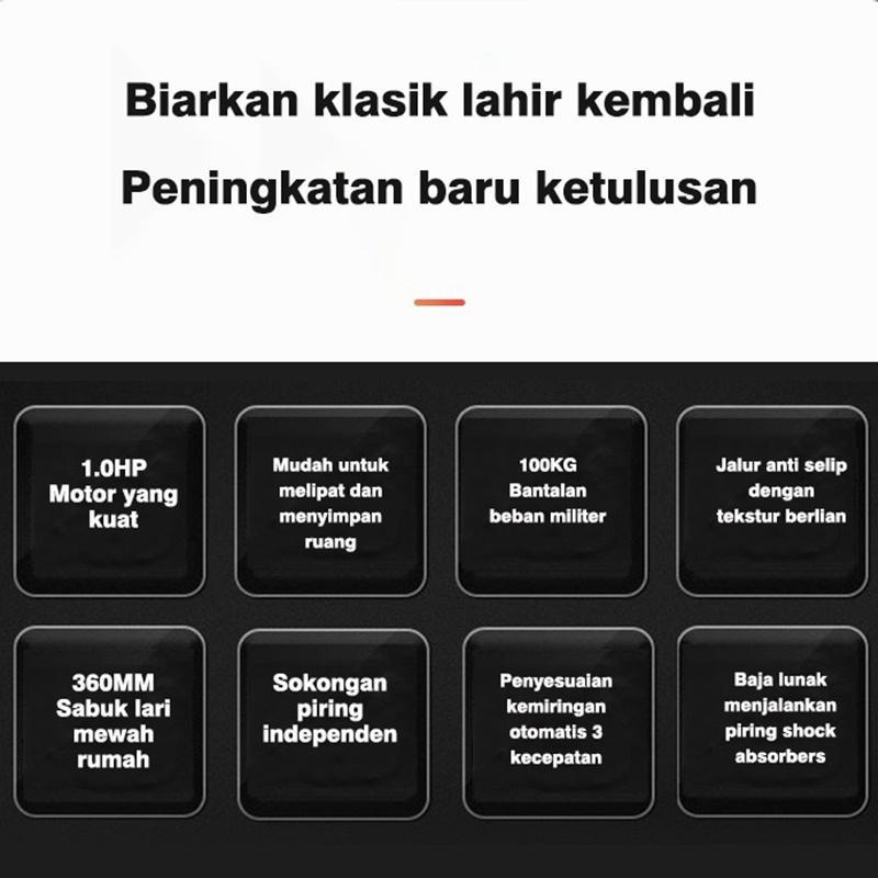Tredmill Listrik 2.0 Mesin Lari/Treadmill Elektrik /Olahraga /Gym Fitness Cardio/Mesin Alat Lari Ola