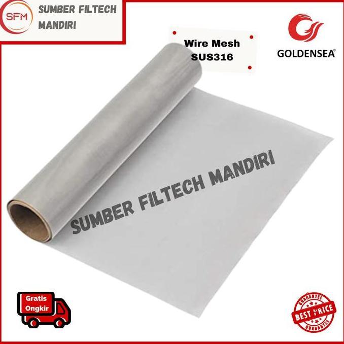 TERMURAH - Wire Mesh Saringan SS 316 #325 Stainless Steel 316