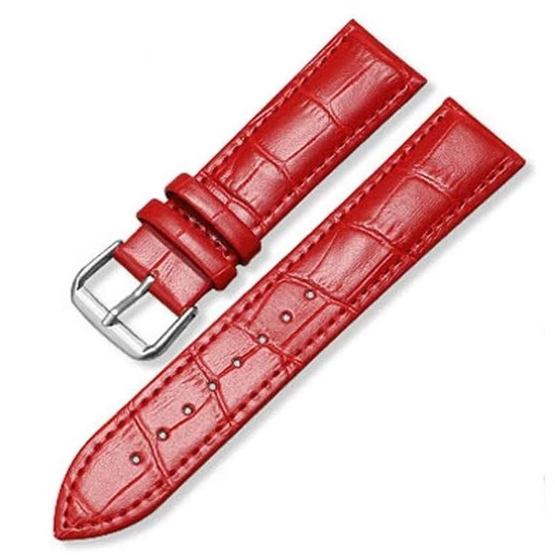 Tali Kulit Jam Tangan Alexander Christie 16mm 18mm 20mm 22mm Merah terlaris