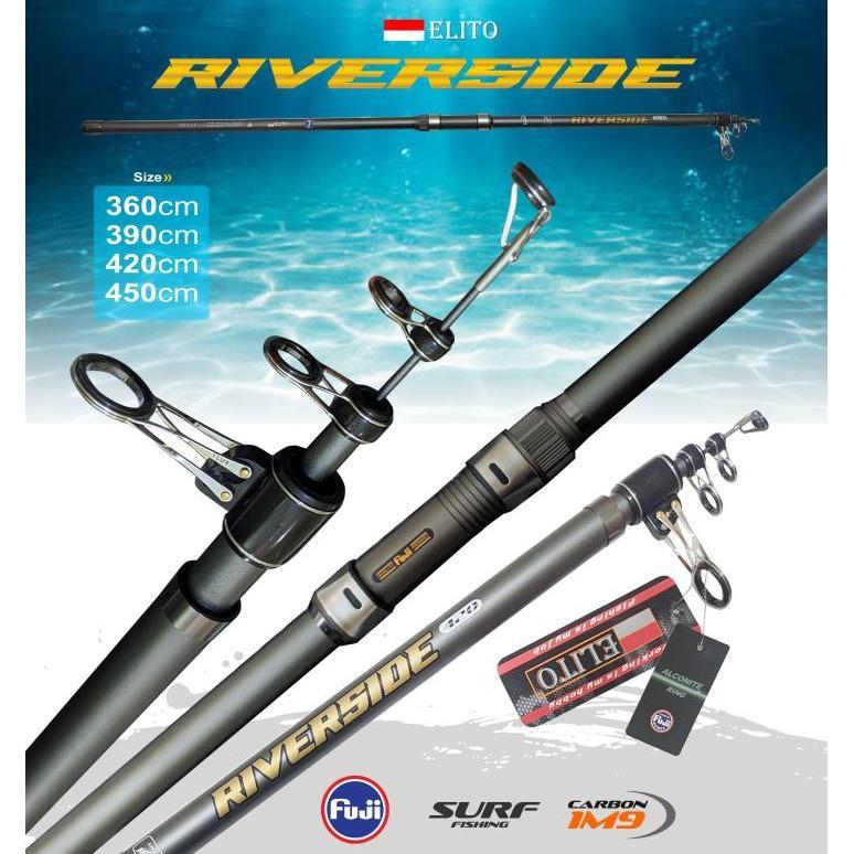 JORAN SURF RIVERSIDE CARBON IM9 RELL SEAT FUJI FUJI ALCONITE PANJANG 360/390/420/250