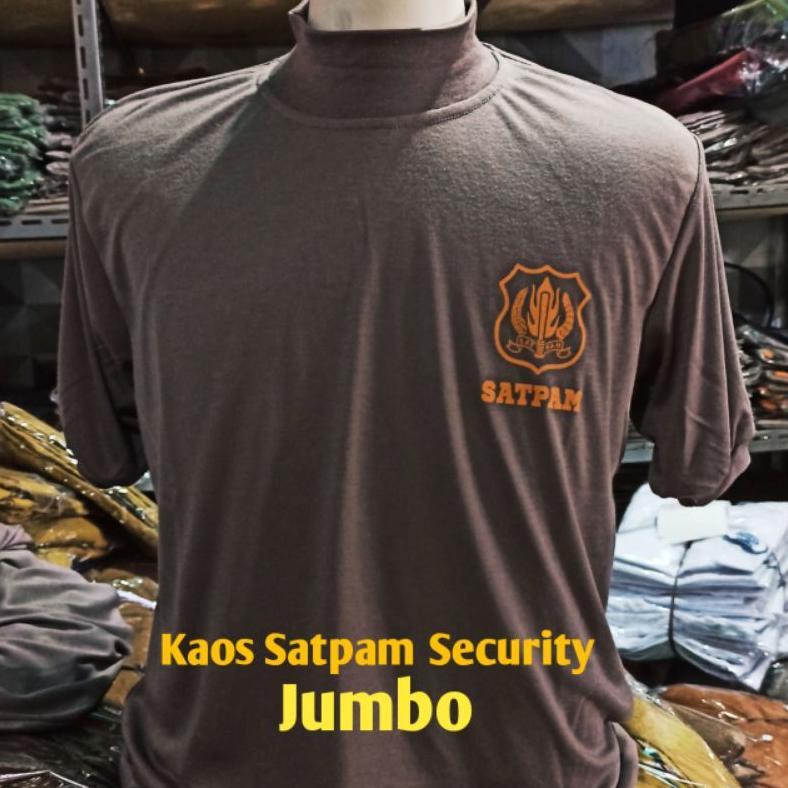 Sales Security Satpam Kaos Satpam Jumbo Size Xxl-Xxxxl Baju Kaos Dalaman Satpam Terbaru Jumbo Kaos S