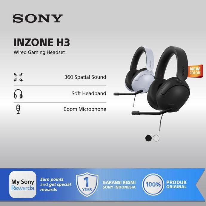 NEW SONY INZONE H3 WIRED GAMING HEADSET ORI
