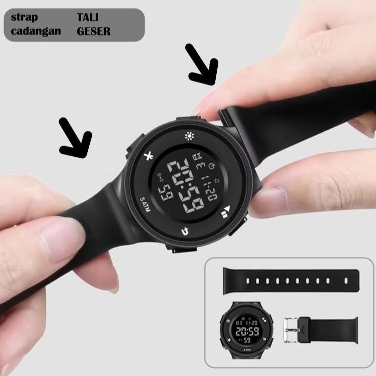 Strap Tali Jam Tangan Geser Ninoc 511 7770 6052 Tali Jam Tangan Bis COD original