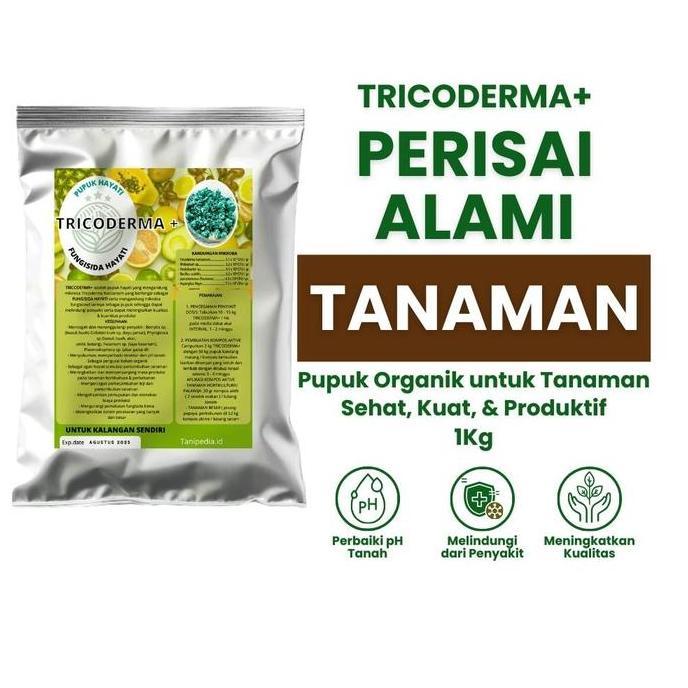 Pupuk Hayati Tricoderma + 1 Kg - Tricoderma 1 Kg - Pupuk Tricoderma -
