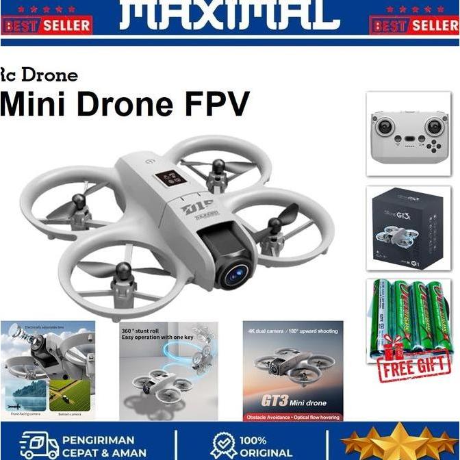 Mini Drone GT3 / D15 Camera Optical Flow - Drone Aerial 360 Flip Drone FPV Alt Drone E99 Pro E88 E68
