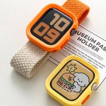 NEW Bumper Apple Watch Soft Case Colorful iWatch Ultra i8 9 8 SE T55 Pelindung Smartwatch
