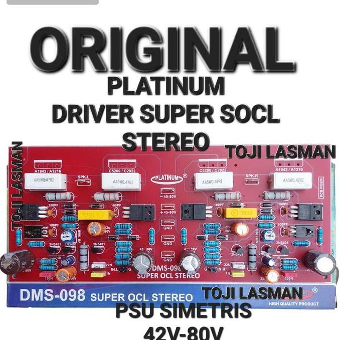 MODUL KIT PCB S OCL SOCL SUPER OCL STEREO DMS098 DMS 098 TEFT SOCL 054 056 AUDIO SOUND SISTEM AMPLI 