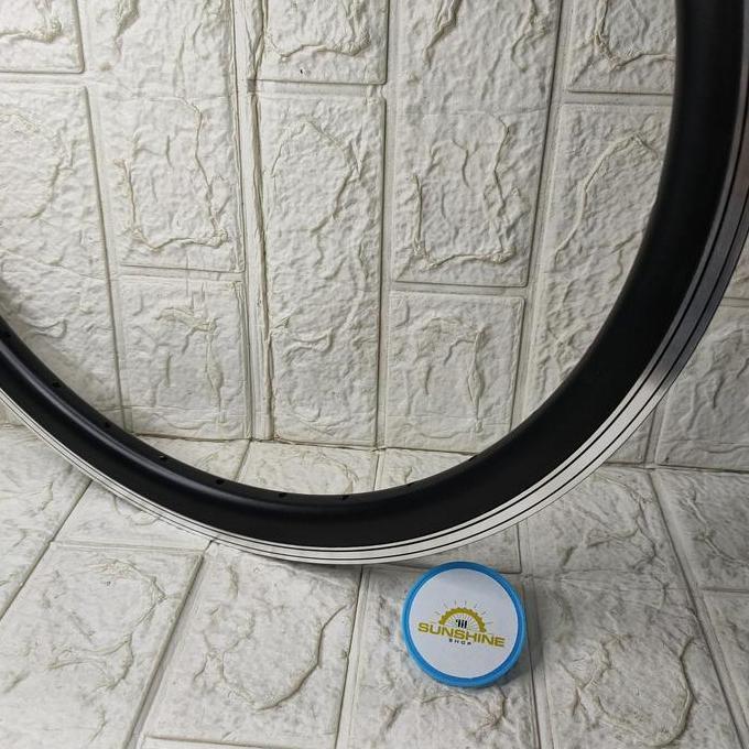 Velg Rims 20 Murni 406 GTS-TEC 36H 32H Double Wall 3cm Black CNC V-Brake Sepeda Lipat Minion BMX Jum