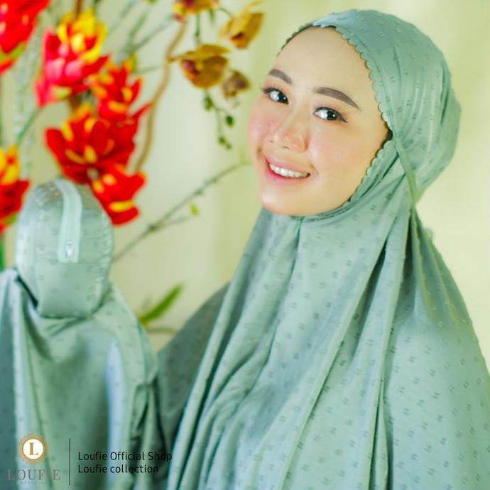 LOUFIE - Mukena Dewasa Silk Uragiri Laser Cut Dania Mewah